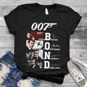 007 James Bond Pierce Brosnan Roger Moore Seanconnery Daniel Craig Handmade Shirt