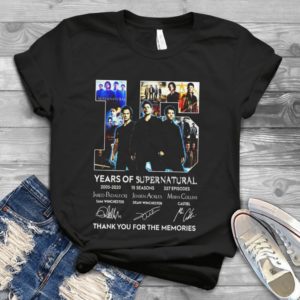 15 Years Of Supernatural Thank You For The Memories Handmade Shirt