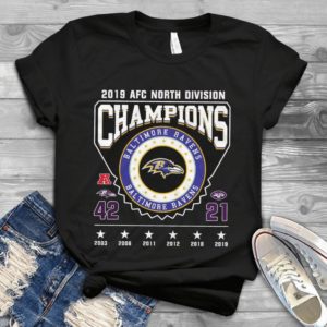 2019 AFC North Division Champions Baltimore Ravens Handmade Shirt