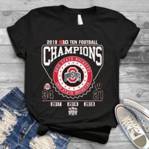 2019 Big Ten Football Champions Ohio State Buckeyes 2017-2019 Handmade Shirt