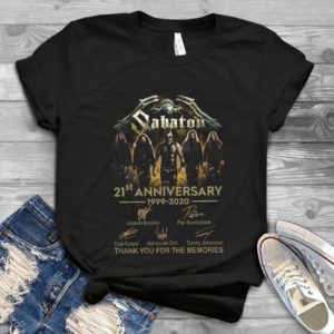 21st Anniversary Of Sabatan Thank You For Memories Handmade Shirt
