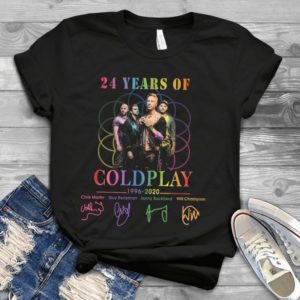 24 Years Of Cold Play 1996-2020 Signature Handmade Shirt