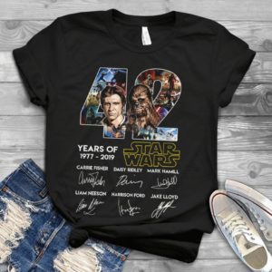 42 Year Of Star War Movies Shirt Memories Best Handmade T-shirt