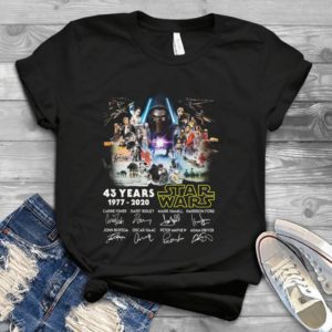 43 Years 1977-2020 Star Wars All Character Trending Handmade Shirt