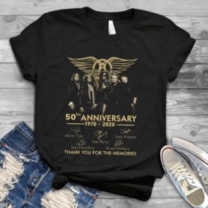 Aerosmith Rock Band 50th Anniversary Thank You For The Memories Handmade Shirt