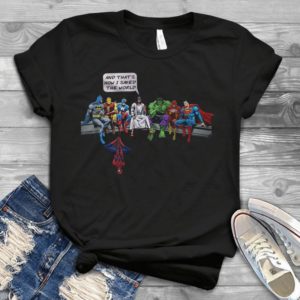 And That's How I Saved The World Jesus Telling Super Heroes Handmade Shirt