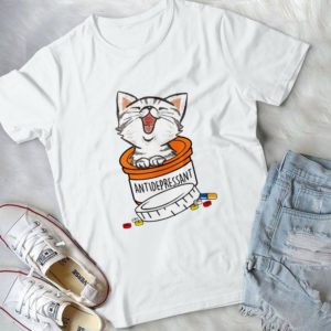 Anti Depressant Cute Cat Handmade Shirt