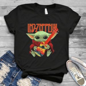 Baby Yoda And Led-Zeppelin Handmade Shirt