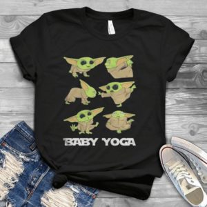 Baby Yoda Doing Yoga The MandalorianT Shirts For Women Men Trending Handmade Shirt
