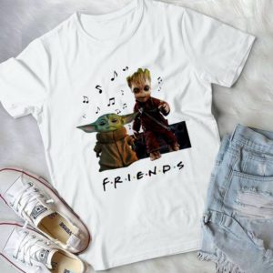 Baby Yoda and Baby Groooot Music New Design Unisex Handmade Shirt_compressed
