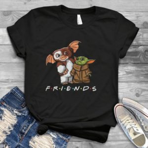 Baby Yoda and Gremlins Mandalorian Friends Shirt Handmade Shirt_compressed