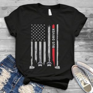 Bus Driver American Flag Bus Driver Pride Handmade Shirt