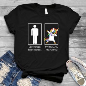 Cartoon Physiotherapy Unicorn Dab Pose Classic - Shirt T-Shirt Funny - Gift Shirt - Best Shirt - Handmade Shirt