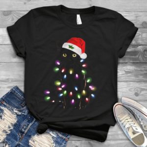 Cat Christmas Light Around Merry Christmas To All Handmade Shirt