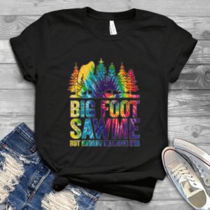 Colorful Big Foot Sawme But Nobody Believes Him- Big Foot Retro Vintage Gift Idea Best Shirt