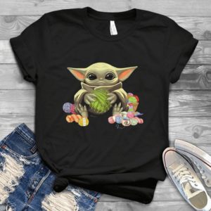 Crochet & Knitting Lovers And Baby Yoda Handmade Shirt