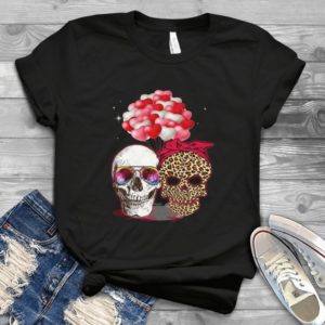 Cute Couple Skull In Valentine Funny Handmade Shirt