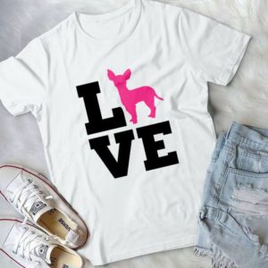 Cute Love Frenchie Chihuahua Dog Handmade Shirt