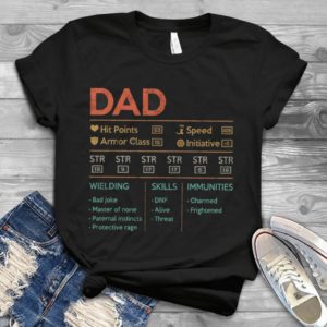 Dad Hit Points Armor Clas Speed Initiative Handmade Shirt