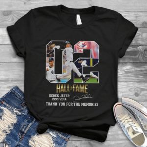 Derek Jeter Hall Of Fame Thank You For The Memories T Shirt  Unisex Handmade Shirt_compressed