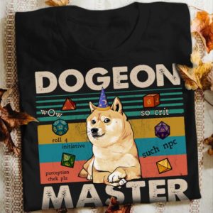Dogeon Master Wow Rooll Initiative Purception Chek Plz Such Npc So Crit Handmade Shirt