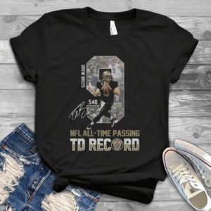Drew Bres NFL All-time Passing TD Recorrd Handmade Shirt
