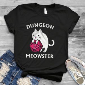 Dungeon Meowster Funny Dnd Tabletop Gamer Cat D20 Trending Handmade Shirt