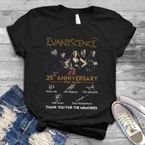 Evanescence 25th Anniversary Thank You For The Memories Handmade Shirt