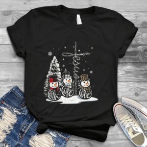 Faith Hope Love Snowman Merry Christmas Handmade Shirt