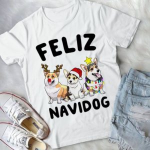 Feliz Navidog For Corgi Dog Lovers Merry Christmas Handmade Shirt