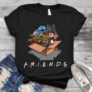 For  Lilo Stitch Yoda Friends Star War Plus The Mandalorian Festive Force Multipurpose Handmade Shirt