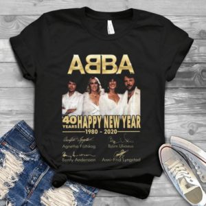 For Abba Fan 40th Year Happy New Year 1980-2020 Handmade Shirt