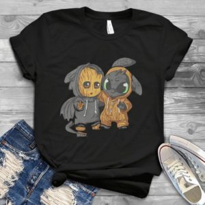 For Baby Groot And Toothless Handmade Shirt