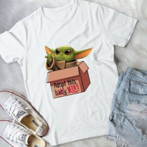 For Baby Yoda Adopt This Baby Jedi T-shirt Handmade Shirt