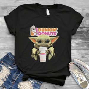 For Baby Yoda And Dukin' Donuts Coffee Handmade Shirt