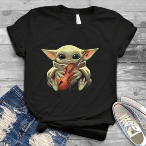 For Baby Yoda And Violin Lovers Handmade Shirt