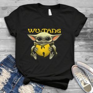 For Baby Yoda And Wuu-tangs Logo Handmade Shirt