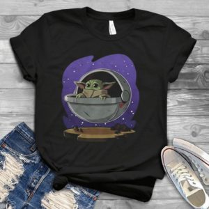 For Baby Yoda Art Galaxy Handmade Shirt