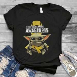For Baby Yoda Childhood Cancer Awareness Handmade T-Shirt_compressed