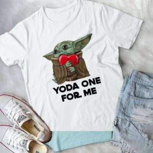 For Baby Yoda Hug Heart One For Me Handmade T-Shirt_compressed