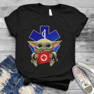 For Baby Yoda Hug Paramedic Nurse Handmade T-Shirt_compressed