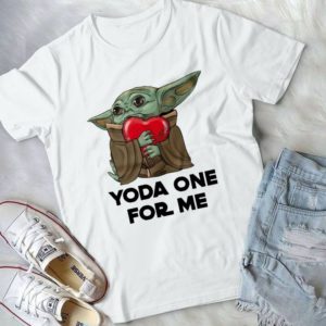 For Baby Yoda One For Me Star Warrs Handmade Shirt