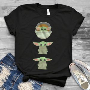 For Baby Yoda Shirt The Mandalorian The Child Cartoon Poses T-shirt Handmade Shirt