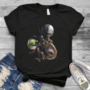 For Baby Yoda The Mandalorian Star Warr Handmade Shirt