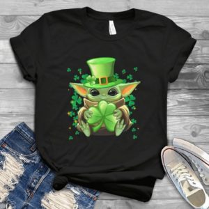 For Baby Yodas Four Leaf Clover St Patriiick Day Handmade Shirt