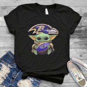 For Baltimore Ravens And Yoda Baby Handmade Shirt