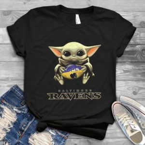 For Baltimore Ravens Baby Yoda StarWarsHandmade Shirt