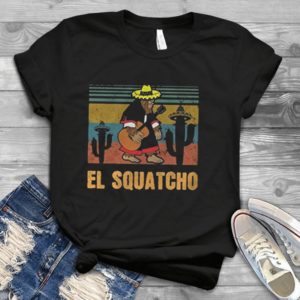 For Big-Foot El-Squatcho Vintage Retro Handmade T-Shirt_compressed