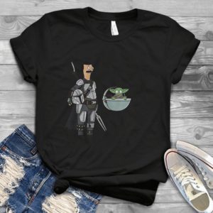 For Bob Belcher Mandalorian Baby Yoda Handmade T-Shirt_compressed