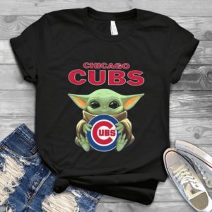 For Chicago Cubs Baby Yoda StarWars Handmade Shirt